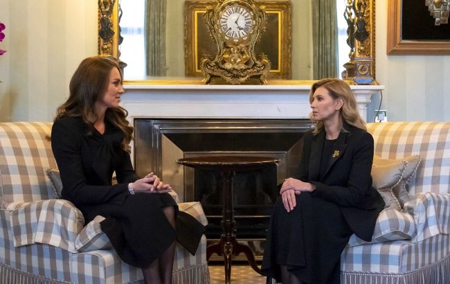 Олена Зеленська приїхала на похорон Єлизавети II і зустрілася з Кейт Міддлтон (фото і відео)