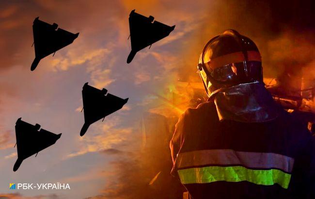 Росіяни вдарили по об'єкту інфраструктури в Кіровоградській області, спалахнула пожежа