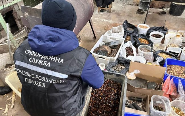 На Волині виявили підпільний цех з обробки бурштину