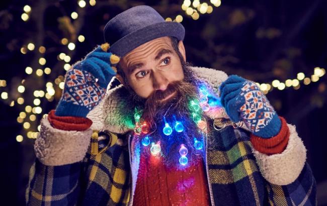Борода в огнях: у мужчин появился необычный новогодний тренд