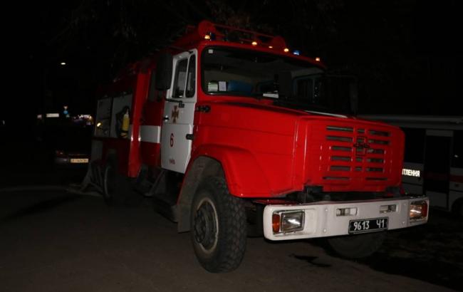 В Киеве загорелся девятиэтажный дом