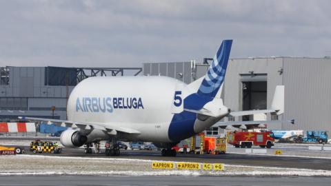 В Германии совершил аварийную посадку крупнейший транспортный самолет Airbus Beluga
