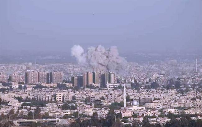 Сирийские военные провели бомбардировку недалеко от Дамаска
