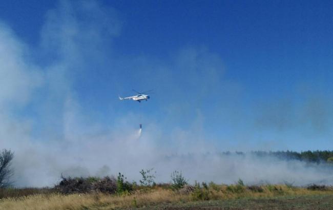 В Харьковской области горит свалка