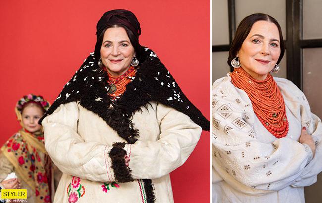 Нина Матвиенко примерила кожух на фото для "звездного" благотворительного календаря