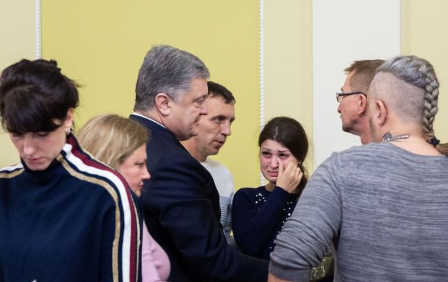 Президент зустрівся із сім'ями захоплених українських моряків