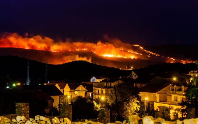 У Хорватії спалахнула велика лісова пожежа, є постраждалі