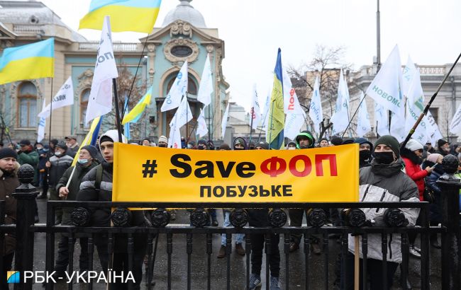 В центре Киева перекроют движение транспорта из-за протеста ФОПов