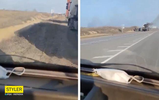 У Херсоні окупанти стріляють по цивільних машинах (відео)