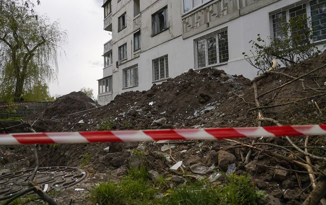 В полиции показали обломки упавших в Киевской области российских ракет