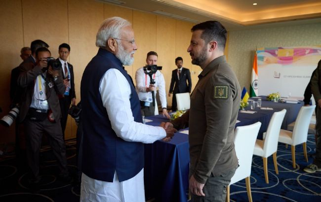 Зеленский впервые с начала войны встретился с премьером Индии