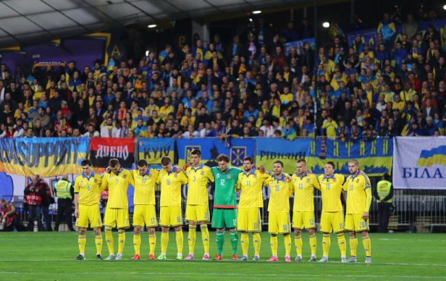 Сборная Украины осталась на 30 месте в рейтинге ФИФА