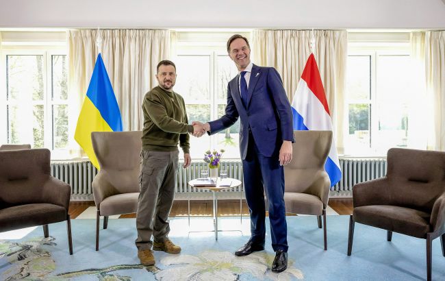 Зеленский встретился с премьером Нидерландов