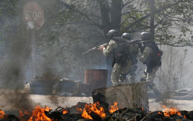 Террористы обстреляли позиции сил АТО в районе Счастья, погибших нет, - пресс-центр "Север"