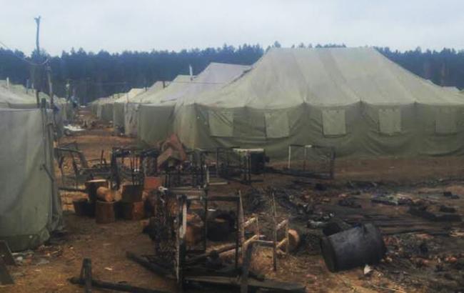 У Чернігівській області сталася пожежа у військовій частині, постраждав контрактник ЗСУ