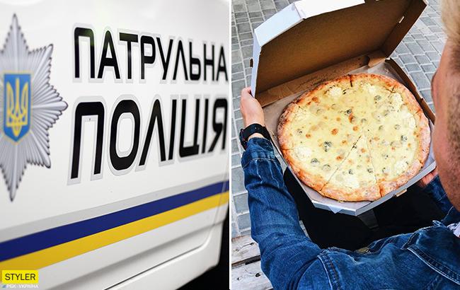 Провел расчет кулаками: на Киевщине заказчик избил курьера, забрал пиццу и ушел праздновать
