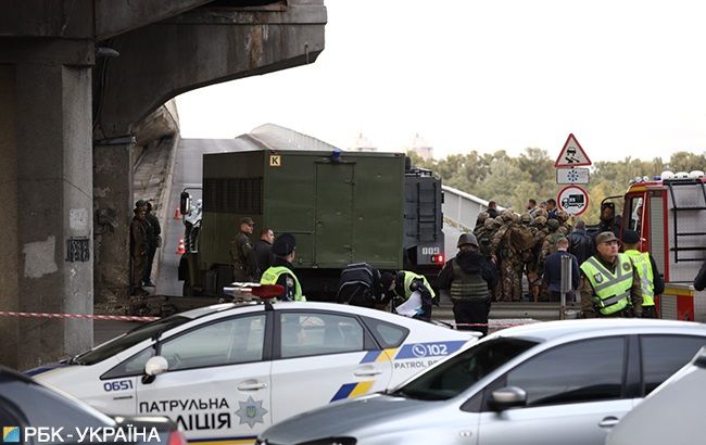 Затримано мінера мосту Метро в Києві