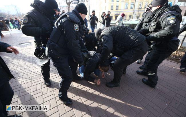 Поліція назвала число затриманих у ході сутичок на Транс-марші у Києві