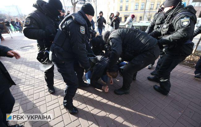 Поліція назвала число затриманих у ході сутичок на Транс-марші у Києві