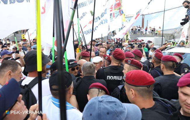 Протесты ФОПов в Киеве: на одного из участников составили протокол