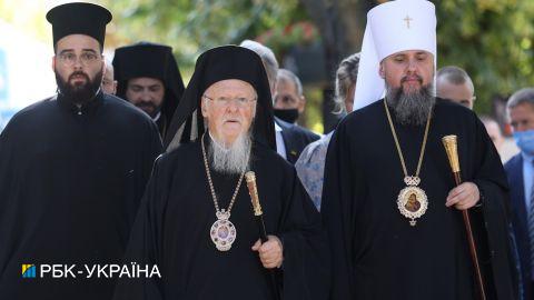 Варфоломей в Украине. В Киеве провели благодарственную молитву