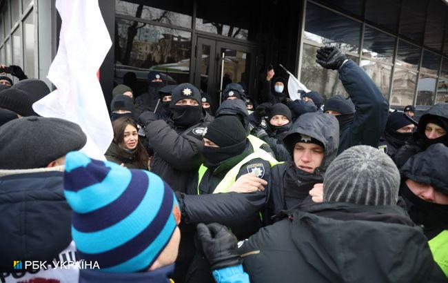 Стычки на акции ФОПов в Киеве: на двух участников составили протоколы