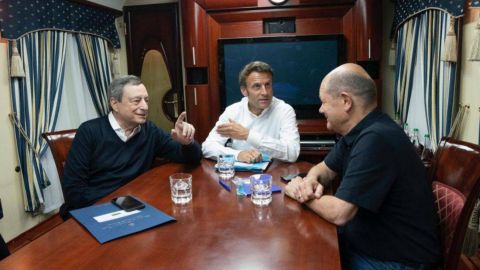 В Киев прибыли лидеры Италии, Франции и Германии