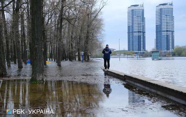 Паводок у Києві: рівень водопілля трохи піднявся, але аварійних підтоплень немає