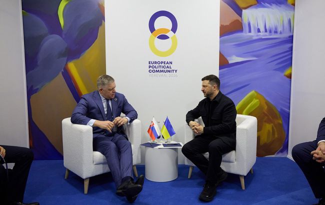 Фіцо підтримав євроінтеграцію України під час зустрічі з Зеленським