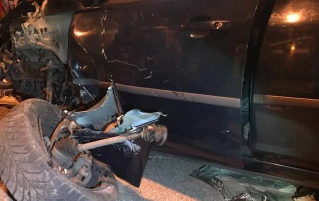 В Киеве неадекватный пьяный водитель устроил жуткое ДТП