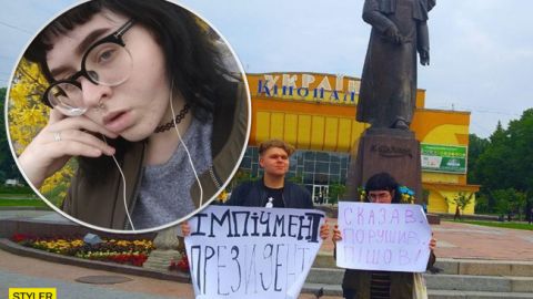 Мне страшно: активистку затравили в сети за пикет против Зеленского