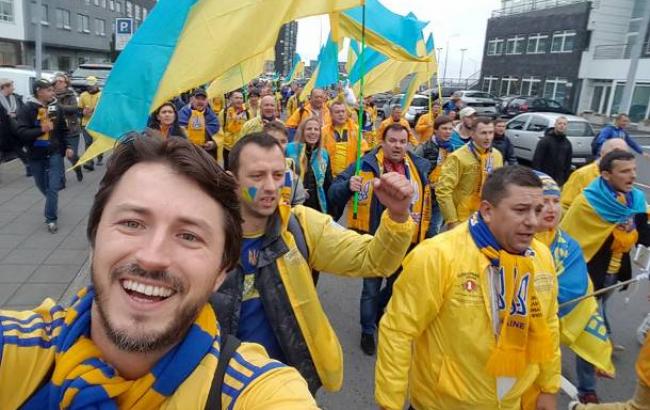 Притула показав, як підтримував синьо-жовтих на матчі в Ісландії