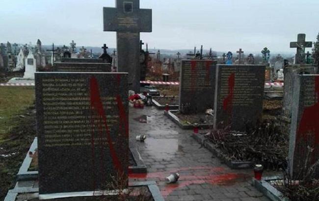 Поліція завела справу за наругу над польськими пам'ятниками під Львовом