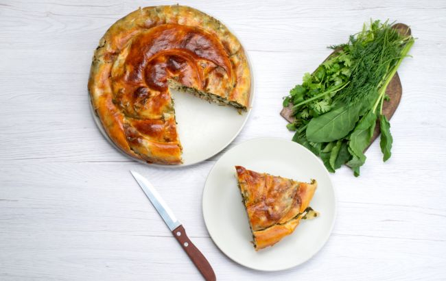 Пирог с сыром и зеленью: простой рецепт несладкой закуски