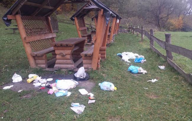 "Просто бидлота": залишені біля святого джерела гори сміття обурили соцмережі