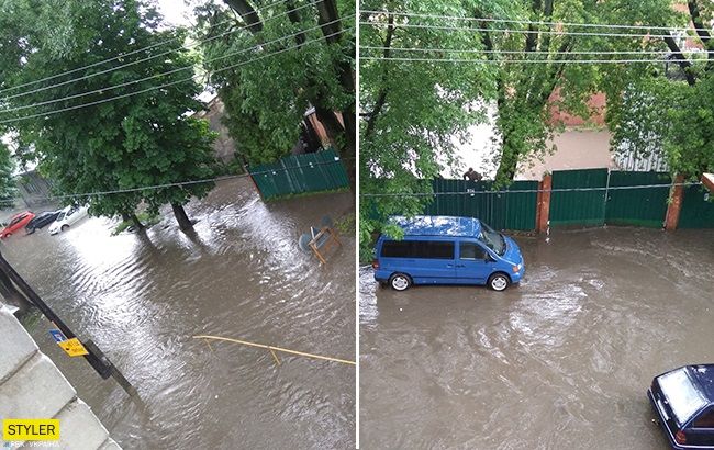 Еще один город ушел под воду: фото и видео последствий потопа во Львове