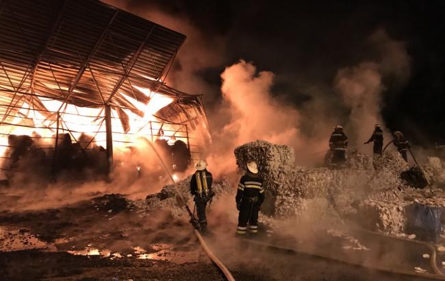 Под Харьковом горело предприятие по переработке пластика
