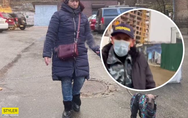У Києві біля новобудови "охоронець" з матюками накинувся на жінку із собакою: що сталося