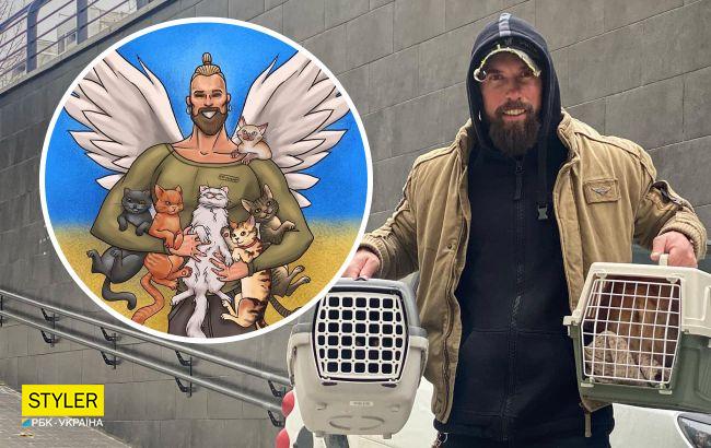 Містер Страйк став справжнім ангелом-рятівником для тварин під Києвом: що про нього відомо