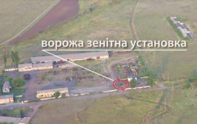 В сети показали, как бойцы АТО уничтожили зенитную установку боевиков на Донбассе