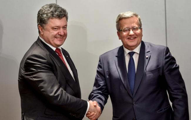 Порошенко и Коморовский обсудили будущий Рижский саммит
