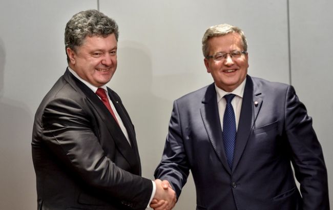 Порошенко начал встречу с Президентом Польши Коморовским
