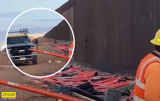 Дерзкий мексиканец сбежал в США через 10-метровый забор и "взорвал" сеть: смотрите видео