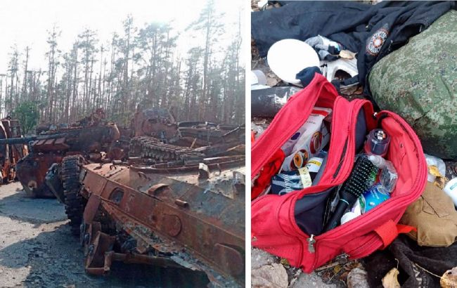 Оккупанты побросали награбленные Житомирские носки, убегая из Лимана (фото)