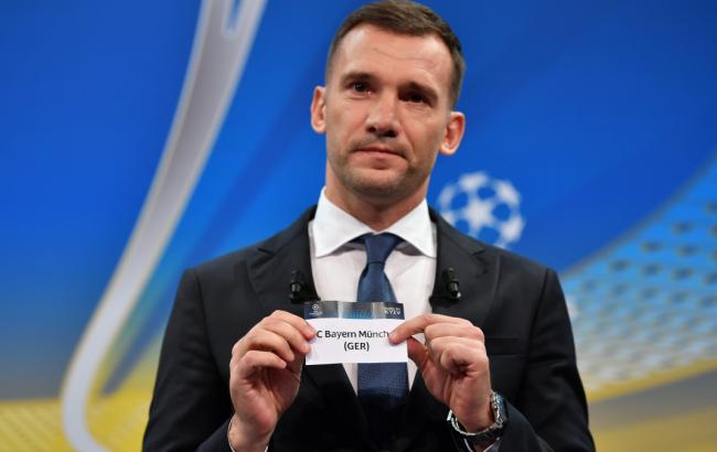 Шевченко проведе жеребкування 1/2 фіналу Ліги чемпіонів