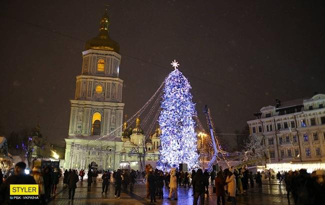Відкриття ялинки в Києві: з'явилися вражаючі фото новорічної красуні (фоторепортаж)