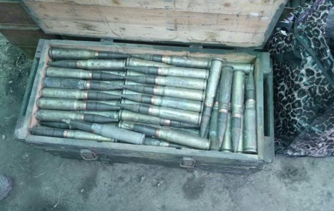 СБУ виявила схованку з боєприпасами в зоні АТО