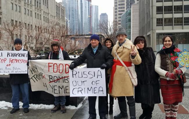 "Russia out of Crimea": в Москве и Чикаго прошли акции в поддержку Крыма