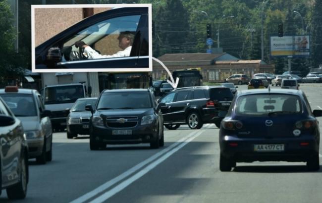 Виктора Ющенко поймали на нарушении ПДД