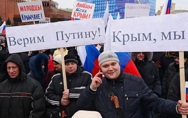 Россияне не хотят возвращать Украине аннексированный Крым